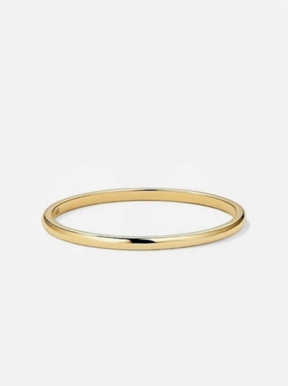 Mejuri Stacker Ring Band 14k Gold US 10 Dainty 1mm